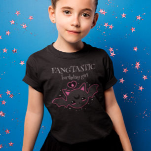 Kawaii Bat Halloween Birthday Girl Party T-Shirt