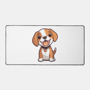 Kawaii Beagle Puppy Desk Mat