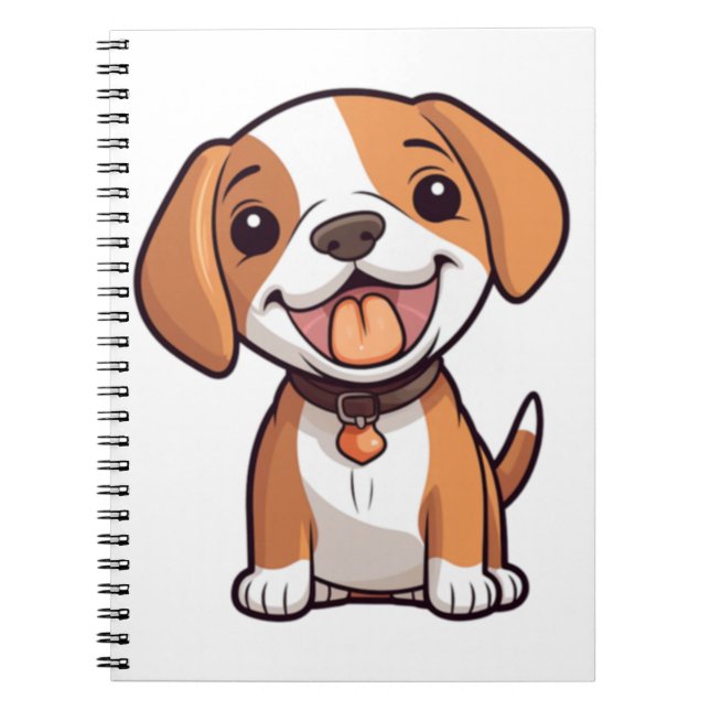 Kawaii Beagle Puppy   Notebook (Front)