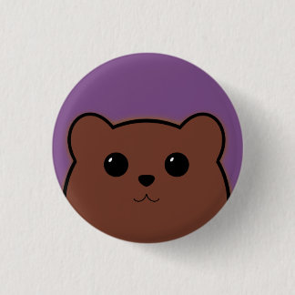 Kawaii Bear (Brown) 3 Cm Round Badge