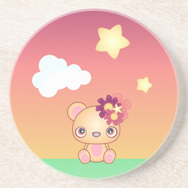Kawaii Bear Coaster (Front)