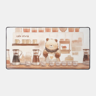Kawaii Bear Coffee Desk Mat