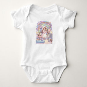 Kawaii Bear Girl Astrology Star Gazer Baby Bodysui Bodysuit