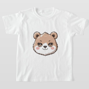 Kawaii Bear Head  T-Shirt
