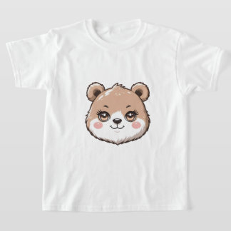 Kawaii Bear Head  T-Shirt
