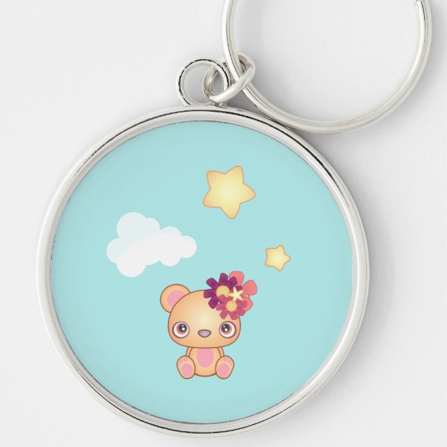 Kawaii Bear Key Ring (Front)