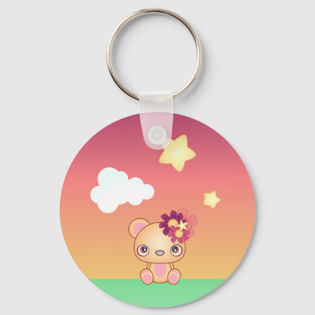 Kawaii Bear Key Ring (Front)