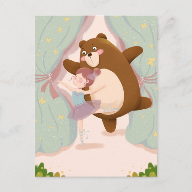 Kawaii Bear Postcard (Front)