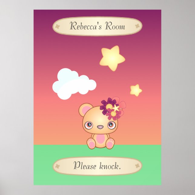 Kawaii Bear Poster (Front)