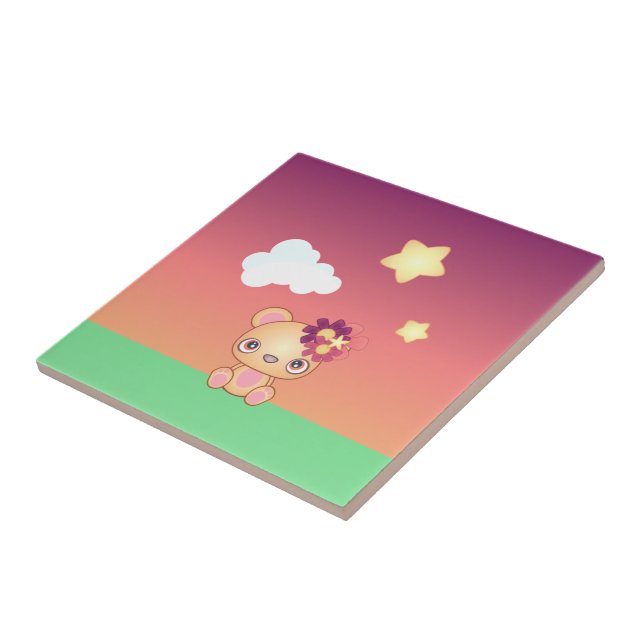 Kawaii Bear Tile (Side)