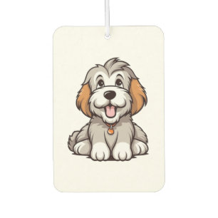 Kawaii Bearded Collie Puppy Car Air Freshener