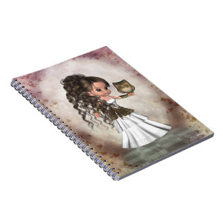 Kawaii Beautiful Athena Greek Goddess Notebook