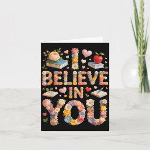 Kawaii believe in mode on science math countdown card