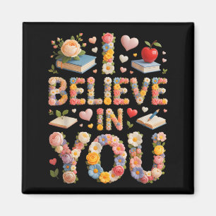 Kawaii believe in mode on science math countdown magnet