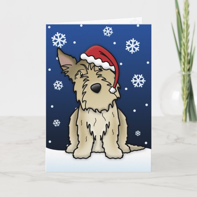 Kawaii Berger Picard Christmas Card (Front)