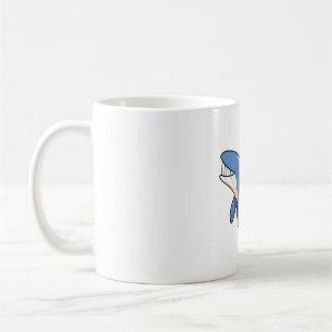Kawaii Big Blue Whale Coffee Mug