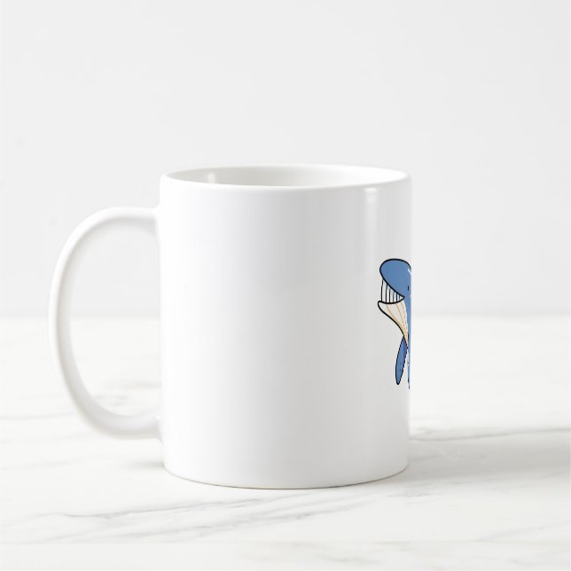 Kawaii Big Blue Whale Coffee Mug (Left)