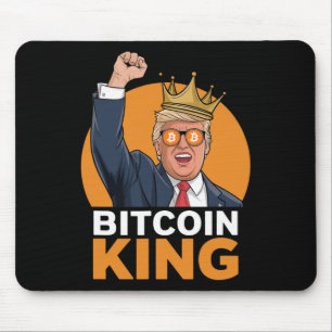 Kawaii Bitcoin King Trump Crypto Shades Bitcoin Ev Mouse Mat