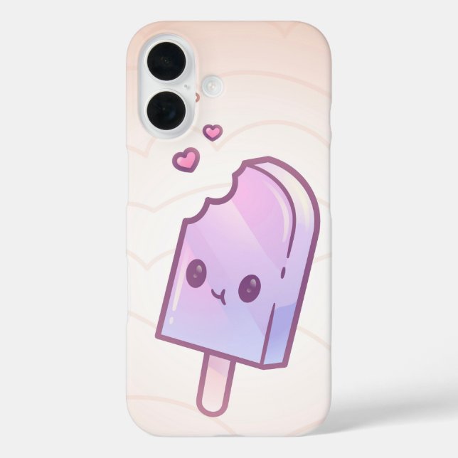 Kawaii Bitten Popsicle – Cute Pastel Ice Lolly Case-Mate iPhone Case (Back)