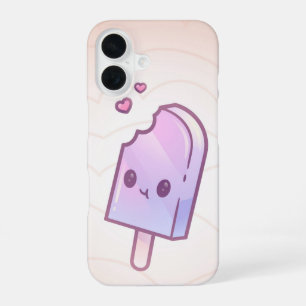Kawaii Bitten Popsicle – Cute Pastel Ice Lolly iPhone 16 Case
