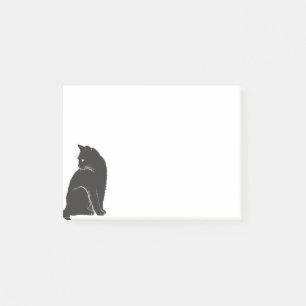 Kawaii Black Cat Post-it Notes