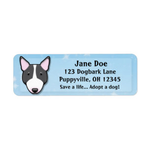Kawaii Black & White Bull Terrier