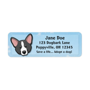 Kawaii Black & White Cardigan Welsh Corgi