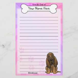 Kawaii Bloodhound Stationery