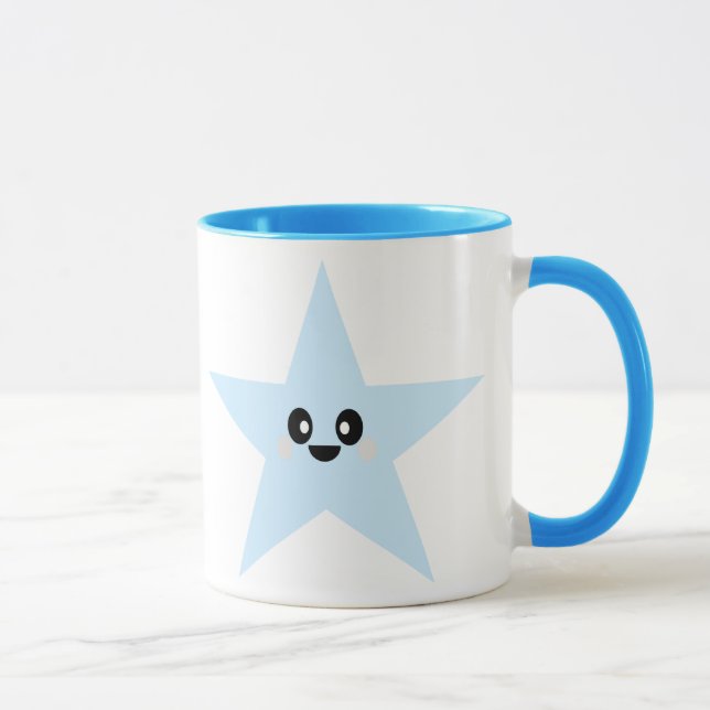 KAWAII BLUE STAR MUG (Right)