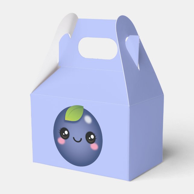 Kawaii Blueberry Favour Box (Front Side)