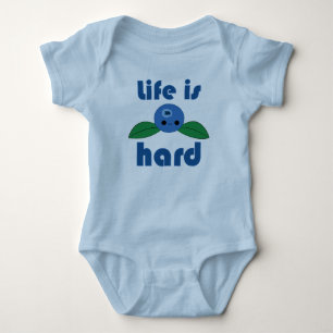 Kawaii Blueberry Life is Hard infant creeper