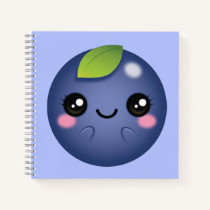 Kawaii Blueberry Notebook