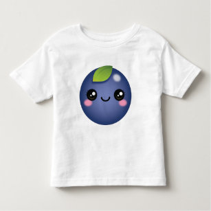 Kawaii Blueberry Toddler T-shirt