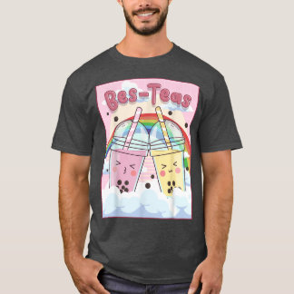 Kawaii Boba Bubble Milk Tea Bes Teas Aesthetic  T-Shirt