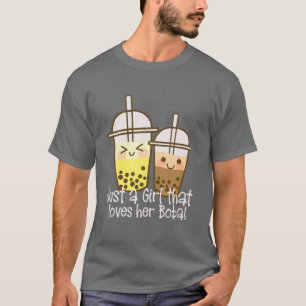 Kawaii Boba Tea Apparel Just A Girl That Loves Her T-Shirt