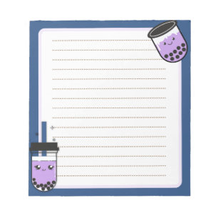 Kawaii Boba Tea Notepad