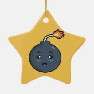 Kawaii Bomb Ceramic Tree Decoration