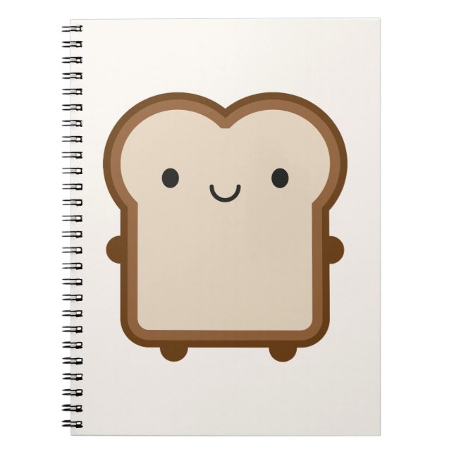 Kawaii Bread / Toast Notebook (Front)