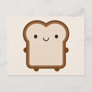 Kawaii Bread / Toast Postcard