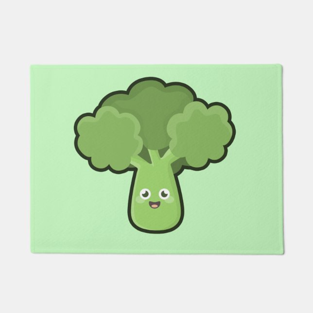 Kawaii Broccoli Doormat (Front)