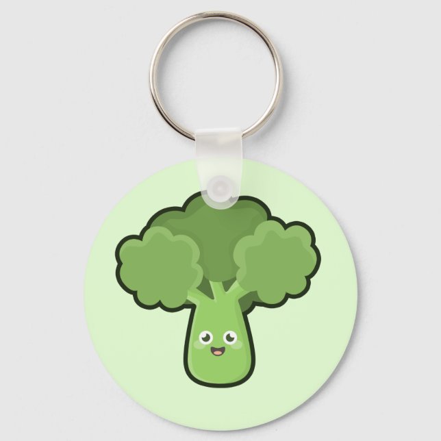 Kawaii Broccoli Key Ring (Front)