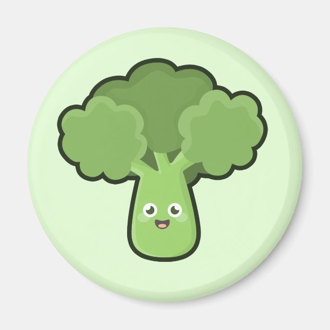 Kawaii Broccoli Magnet (Front)