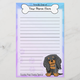 Kawaii BT Cavalier King Charles Spaniel Stationery