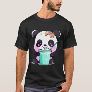 Kawaii Bubble Tea Panda Boba-Tea Japanese T-Shirt