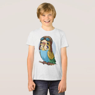 Kawaii Budgie – Cute Parakeet Bird Illustration Tri-Blend Shirt
