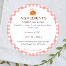 Kawaii Bun Red Gingham Bakery Ingredient