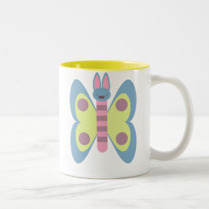 Kawaii Bunnerfly Bunny Butterfly Hybrid Adorable Two-Tone Coffee Mug