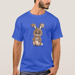 Kawaii Bunny Boba Tea Cute Anime Cartoon Men Women T-Shirt