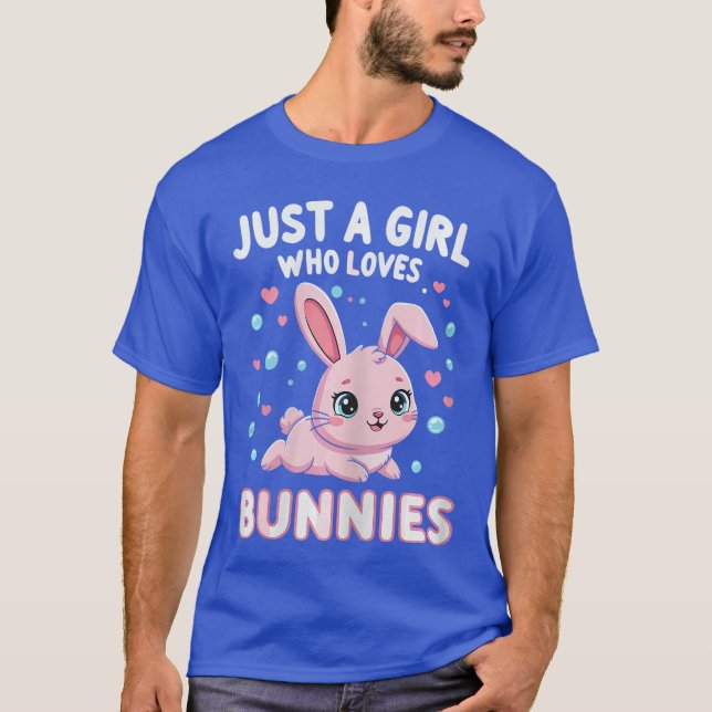 Kawaii Bunny Just A Girl Who Loves Bunnies s for G T-Shirt (Front)