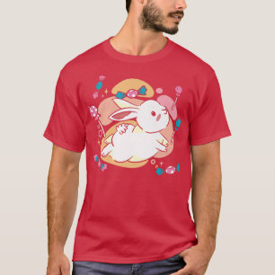 Kawaii Bunny Lollipop Candy Japanese Art Premium T-Shirt